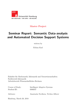 Semantic Data-Analysis and Automated Decision Support Systems