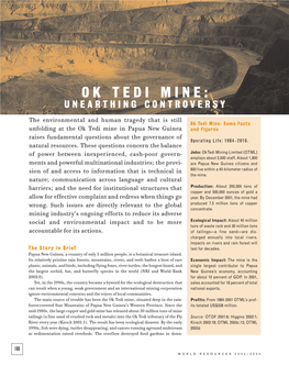 Ok Tedi Mine in Papua New Guinea and Figures