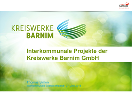 Interkommunale Projekte Des Landkreises Barnim