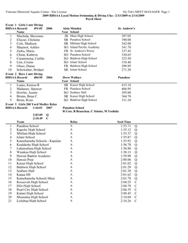 Final Psych Sheets