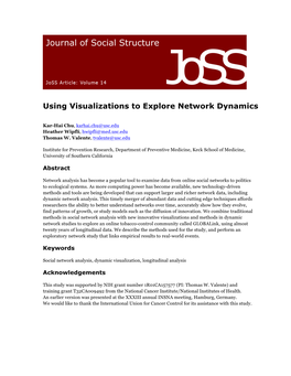 Using Visualizations to Explore Network Dynamics