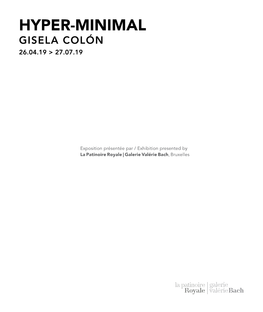 Gisela Colón Catalogue D'exposition, 68 Pages