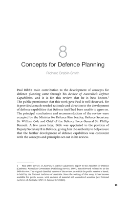 Concepts for Defence Planning Richard Brabin-Smith