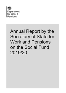 Social Fund Annual Report 2019 to 2020