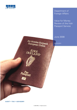 Report of the Value for Money Review of the Passport Service