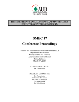 SMEC 17 Proceedings