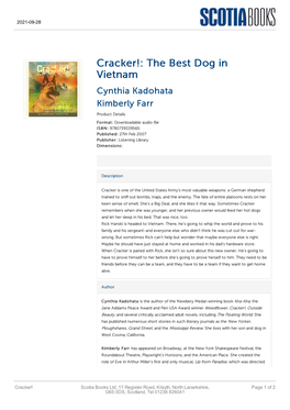 Cracker!: the Best Dog in Vietnam