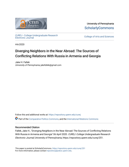 The Sources of Conflicting Relations with Russia in Armenia and Georgia