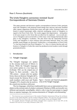 The Uralic-Yukaghiric Connection Revisited: Sound Correspondences of Geminate Clusters