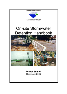 On-Site Stormwater Detention Handbook