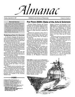 Almanac, 09/08/87, Vol. 34, No. 03