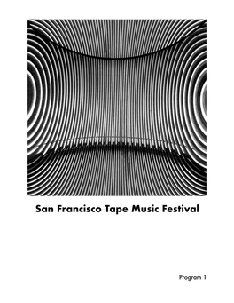 San Francisco Tape Music Festival