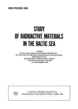 Study of Radioactive Materials in the Baltic Sea