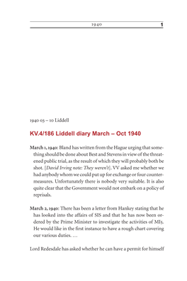 Guy Liddell Diary of 1940