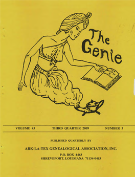 Ark-La-Tex Genealogical Association, Inc. P.O