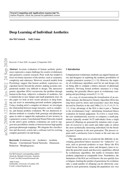 Deep Learning of Individual Aesthetics