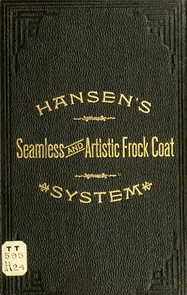 Hansen's Seamless and Artistic Frock Coat System