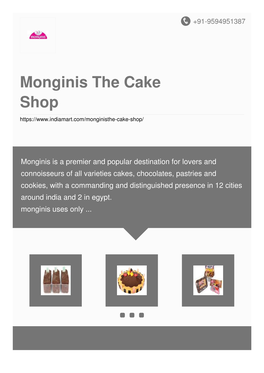 Monginis the Cake Shop