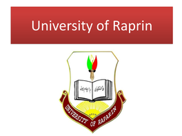 University of Raparin in Rania, University of Halabja, University of Garmian and University of Zakho