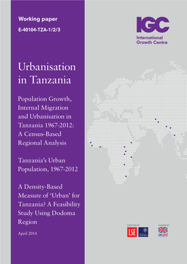 Urbanisation in Tanzania – Population