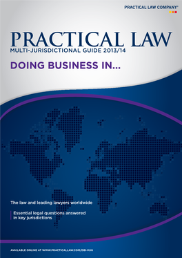 Practical Law Multi-Jurisdictional Guide 2013/1� Doing Business In
