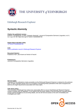 Edinburgh Research Explorer