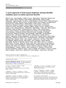 A Novel Approach of Homozygous Haplotype Sharing Identifies