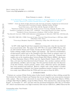 Arxiv:1905.08892V1 [Astro-Ph.EP]