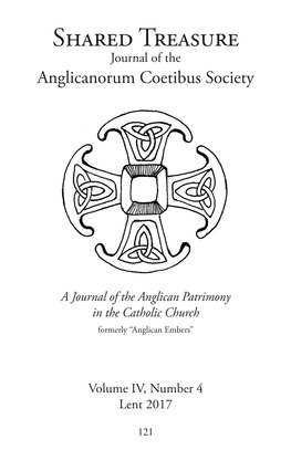 Shared Treasure Journal of the Anglicanorum Coetibus Society