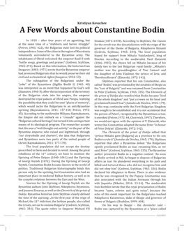 A Few Words About Constantine Bodin