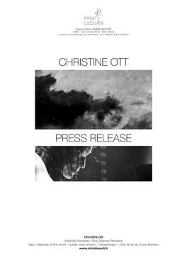 Press Release Christine