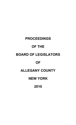 Proceedings of the Board Of