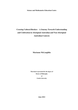 Crossing Cultural Borders – a Journey Towards Understanding and Celebration in Aboriginal Australian and Non-Aboriginal Australian Contexts