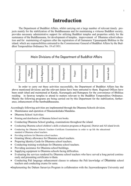 Performance Report of the Department of Buddhist Affairs For