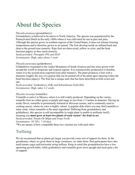 About the Species