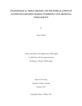 Technological Moral Proxies and the Ethical Limits of Automating Decision-Making in Robotics and Artificial Intelligence