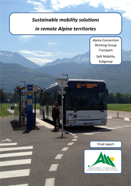 Sustainable Mobility Solutions in Remote Alpine Territories