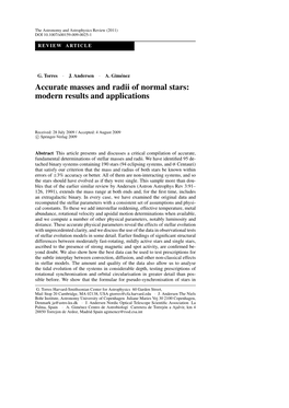 Accurate Masses and Radii of Normal Stars: Modern Results and Applications