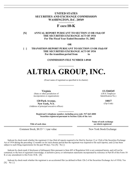 Altria Group, Inc