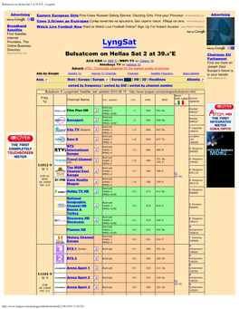 Bulsatcom on Hellas Sat 2 at 39.0°E - Lyngsat
