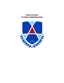 Asian College Student Handbook 2018