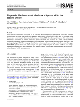 Phage-Inducible Chromosomal Islands Are Ubiquitous Within the Bacterial Universe