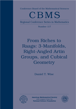 3‡Manifolds, Right-Angled Artin Groups, and Cubical Geometry