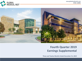 Fourth Quarter 2019 Earnings Supplemental