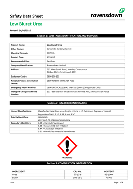 Safety Data Sheet