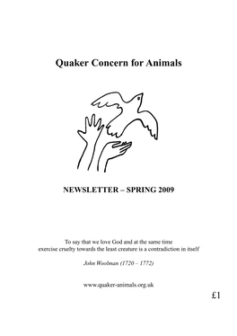 Quaker Concern for Animals