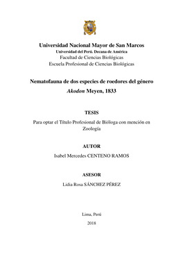 Universidad Nacional Mayor De San Marcos Universidad Del Perú