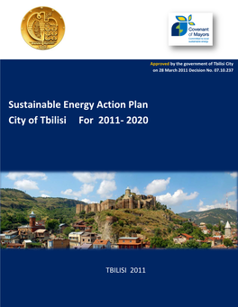 Sustainable Energy Action Plan City of Tbilisi for 2011- 2020