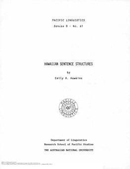 Hawaiian Sentence Structures