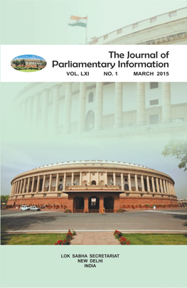 The Journal of Parliamentary Information